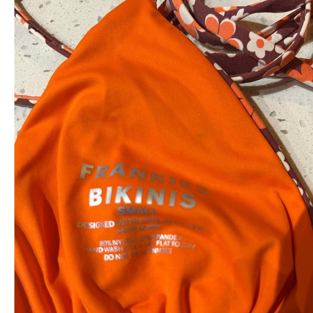 Frankie’s Bikinis Tatum Floral Triangle Bikini size S - Picture 8 of 13